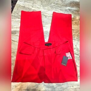 "Eloquii Red Tailored Pants Women’s 14V Plus Size Stretch NWT"